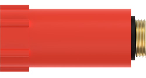 Load image into Gallery viewer, Kirchhoff kunststof bouwplug, rood, 1 2 , messing schroefdraad - 989135355
