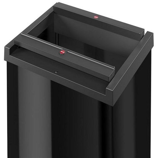 Hailo prullenbak met tuimeldeksel 8602410 zwart big-box swing xl