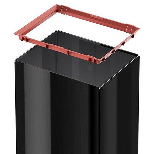Hailo prullenbak met tuimeldeksel 8602410 zwart big-box swing xl