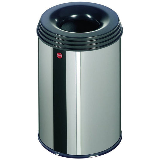 Hailo 0915-022 profiline safe m prullenbak 14l rvs zwart