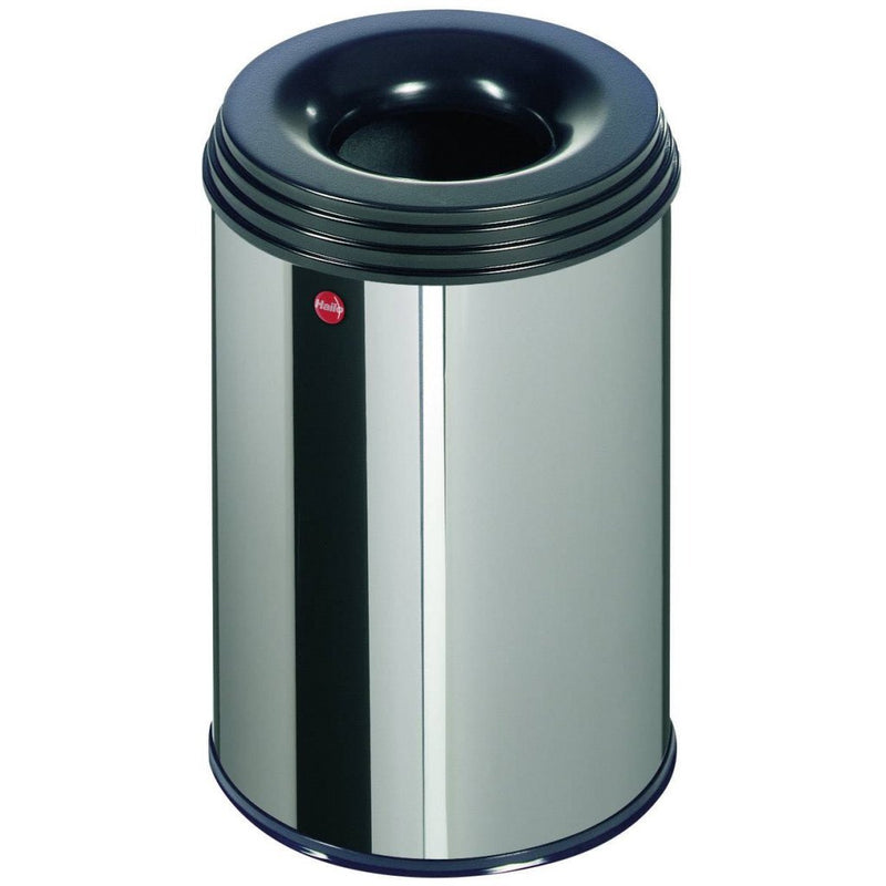 Load image into Gallery viewer, Hailo 0915-022 profiline safe m prullenbak 14l rvs zwart
