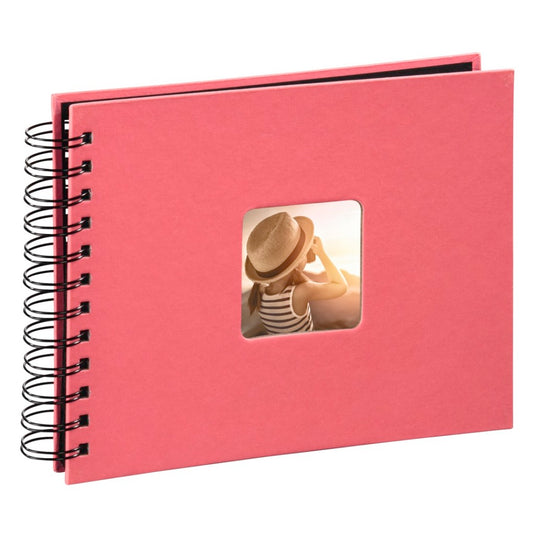 Hama spiraalalbum fine art 24 x 17 cm 50 zwarte pagina's flamingo