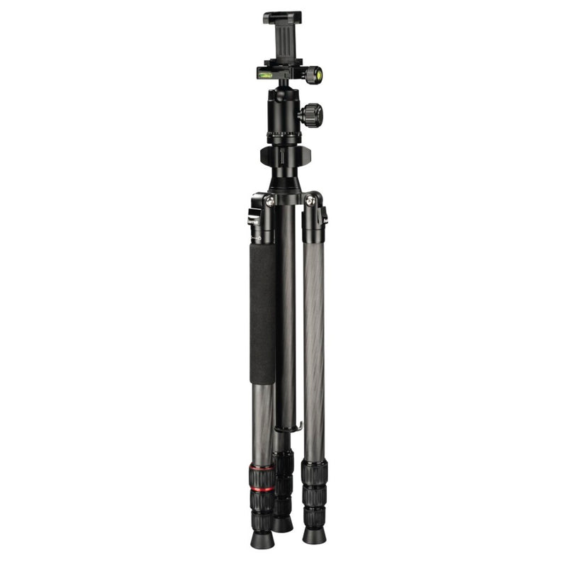 Load image into Gallery viewer, Hama statief ramble duo carbon 160 - ball met smartphonehouder
