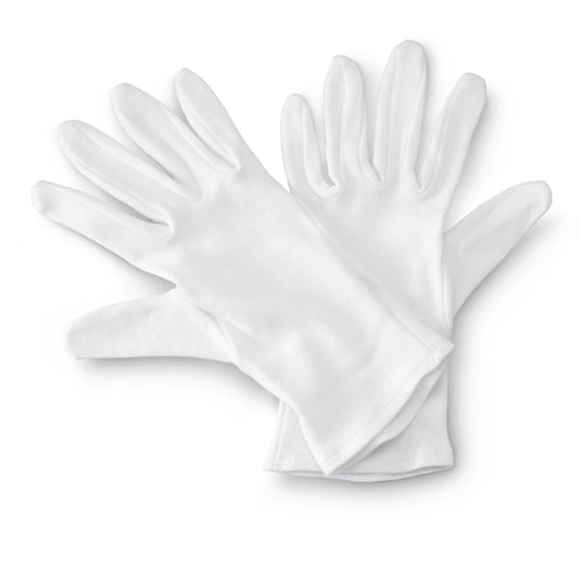 Hama katoenen handschoenen maat m 1 paar wit