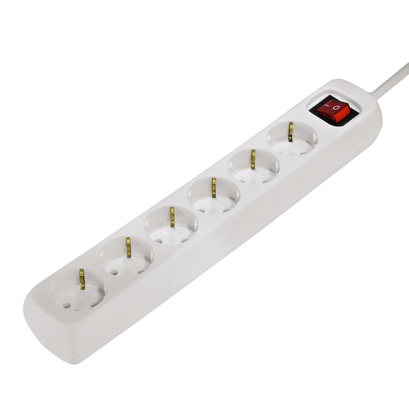 Load image into Gallery viewer, Hama distribution panel 6 sockets with switch child-proof 1.4 m white

