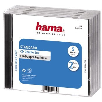 Hama cd box dubbel 5 pak geseald