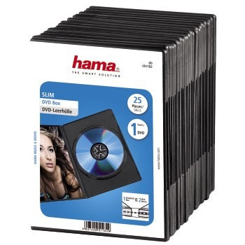 Load image into Gallery viewer, Hama dvd slim box zwart 25pak
