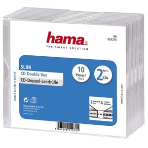 Hama cd slim bubbel box 10 pak