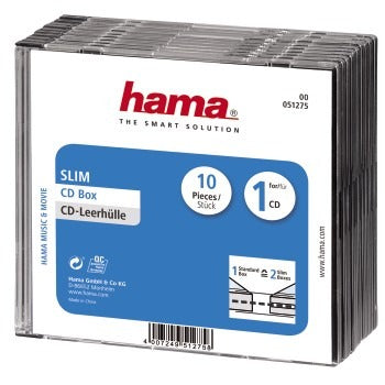 Hama cd slim box 10 pak