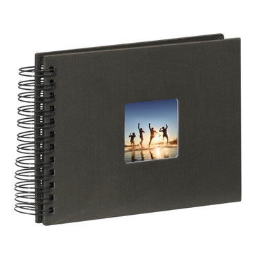 Hama spiraalalbum fine art 24 x 17 cm 50 zwarte pagina #039;s zwart