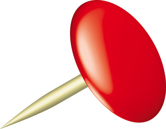 Alco al-151-12 punaises sun 9,5mm messing doos a 100 stuks rood