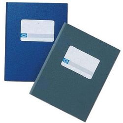 Notitieboek djois a1012-231 80g m2 16,5x21cm grijs etiket 120blz 60vel