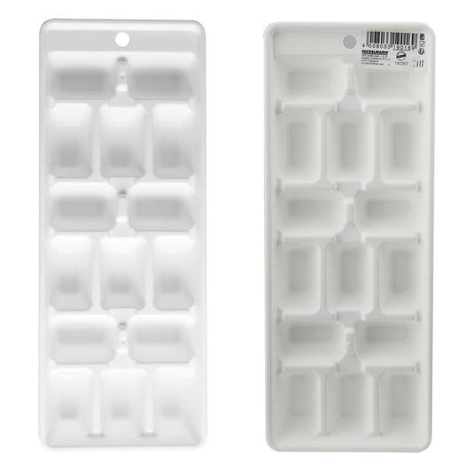 Fackelmann ijsblokjesvormer 24x9 cm wit pp
