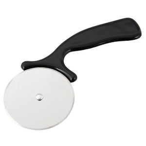 Fackelmann basic pizzasnijder 16 cm zwart pp rvs
