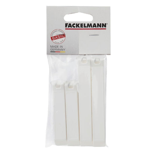 Fackelmann basic vershoudklem 11 en 8 cm wit 4 stuks