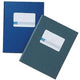 Notitieboek djois a1012-266 80g m2 16,5x21cm blauw etiket 300blz 150vel