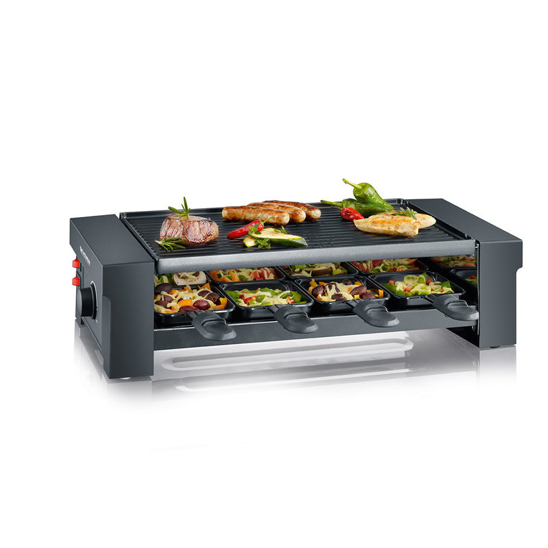 Load image into Gallery viewer, Severin rg2687 pizza raclette grill 1150w zwart
