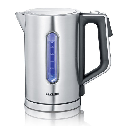 Severin wk3418 waterkoker 1.7l 3000w rvs zwart