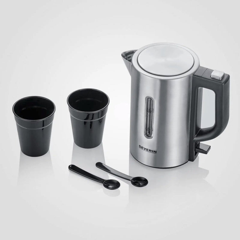 Load image into Gallery viewer, Severin wk3647 mini reiswaterkoker 0.5l 1100w rvs zwart
