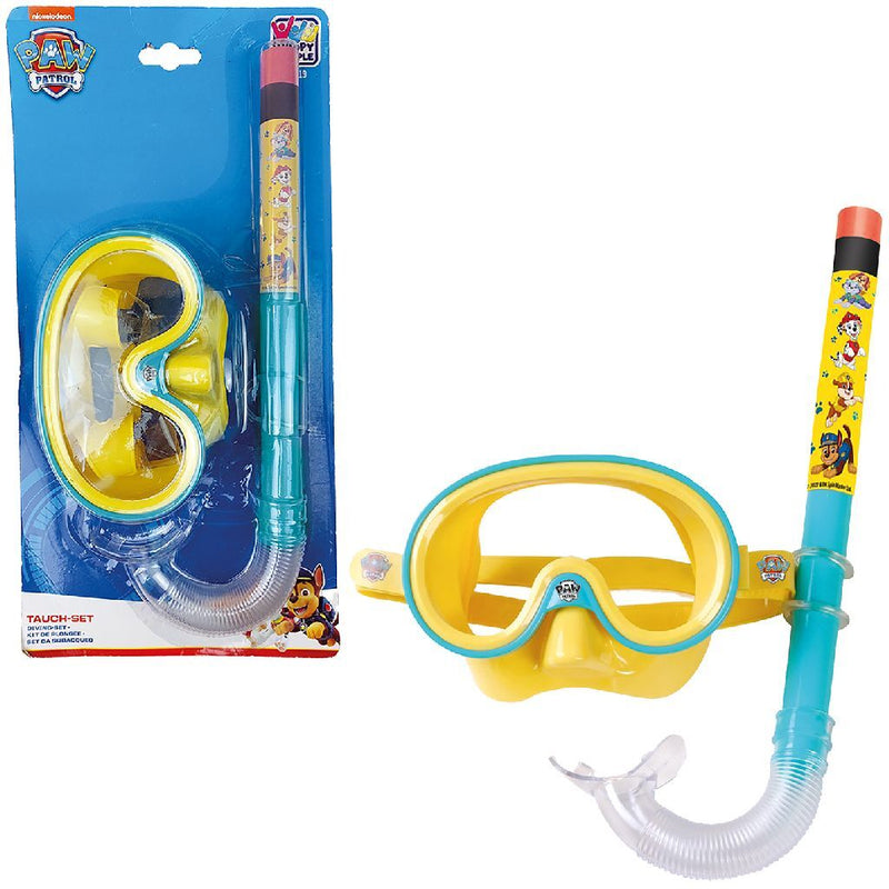 Load image into Gallery viewer, Paw patrol kinder snorkelset blauw geel
