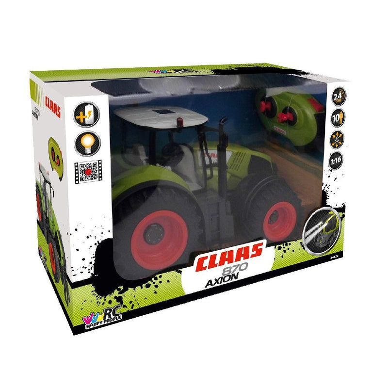 Afbeelding laden in galerijviewer, Happy people rc claas axion 870 tractor met licht 1:16
