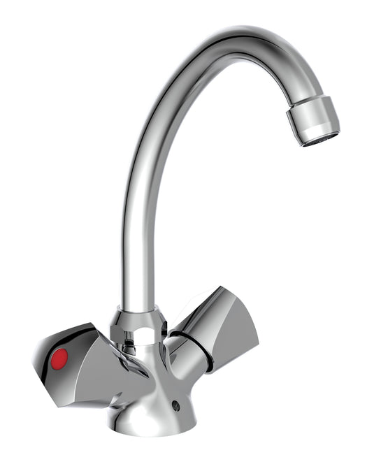 Schutte carneo tweegreepskraan wastafel | chroom 37110