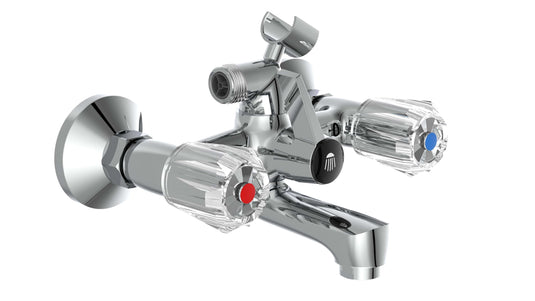 Schutte savino tweegreepskraan bad | chroom 37240