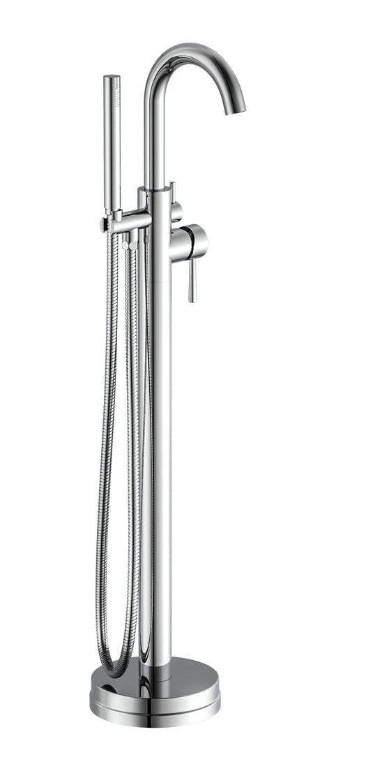 Ngk schutte cornwall ééngreepsmeraan bad | vrijstaand | chroom 75800