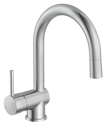 Ngk schutte stella led-ééngreepsmeraan keuken | chroom 79055