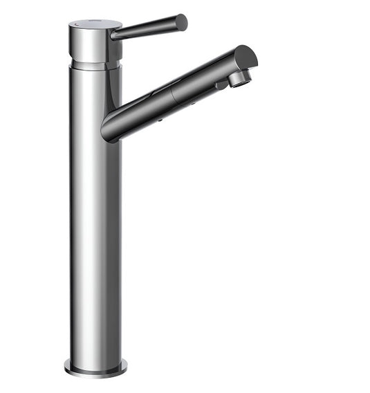 Ngk schutte cornwall ééngreepsmeraan voor wastafel opbouw | chroom 79111