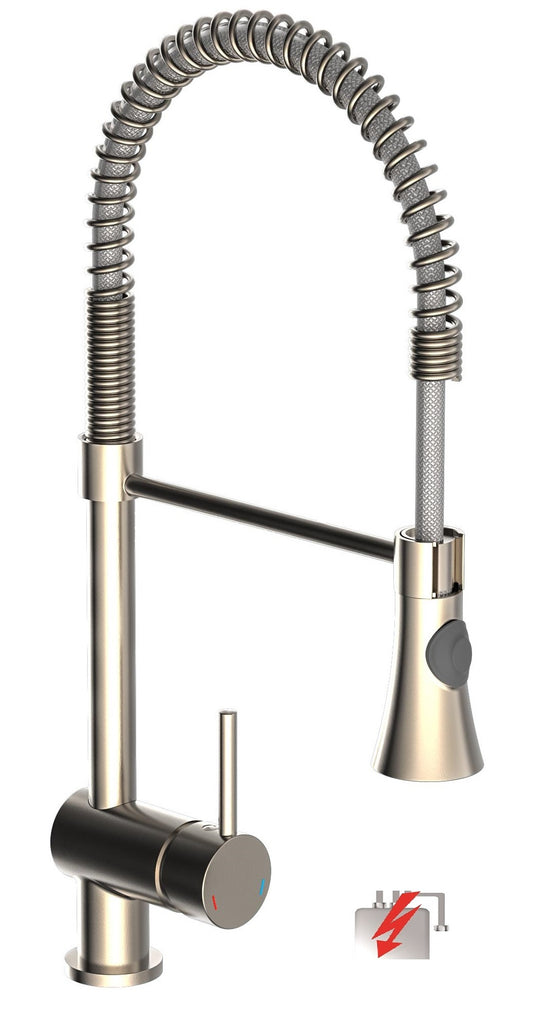 Ngk schutte cornwall ééngreepsmeraan keuken met spiraalveer | lage druk | roestvrij staal 79195