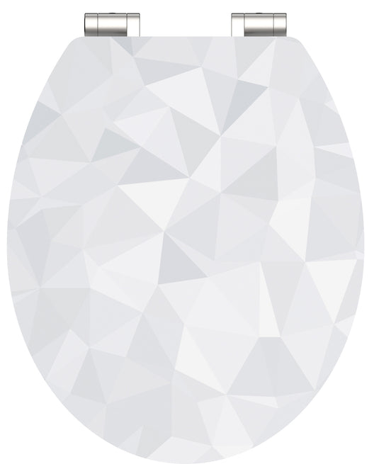 Schutte mdf high gloss wc-bril diamond met soft-close 80545