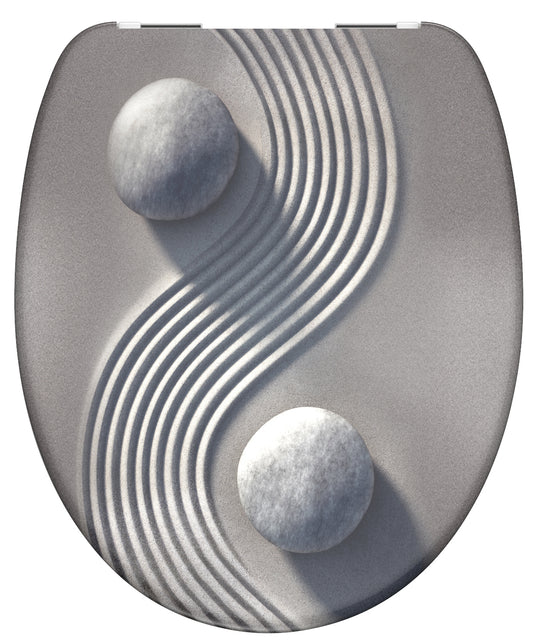Schutte duroplast wc-bril yin yang met soft-close 82152