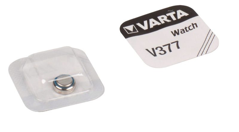 Load image into Gallery viewer, Varta v377 knoopcel batterij zilver
