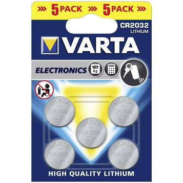 Varta accu coin cell cr2032 lithium 3v 5 blister
