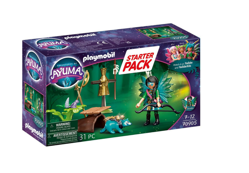 Afbeelding laden in galerijviewer, Playmobil starterpack knight fairy met wasbeer
