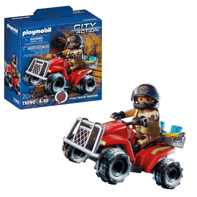 Load image into Gallery viewer, Playmobil City Action Brandweer Speed Quad 71090
