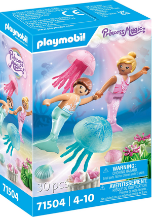 Playmobil princess magic zeemeerminkinderen met kwallen