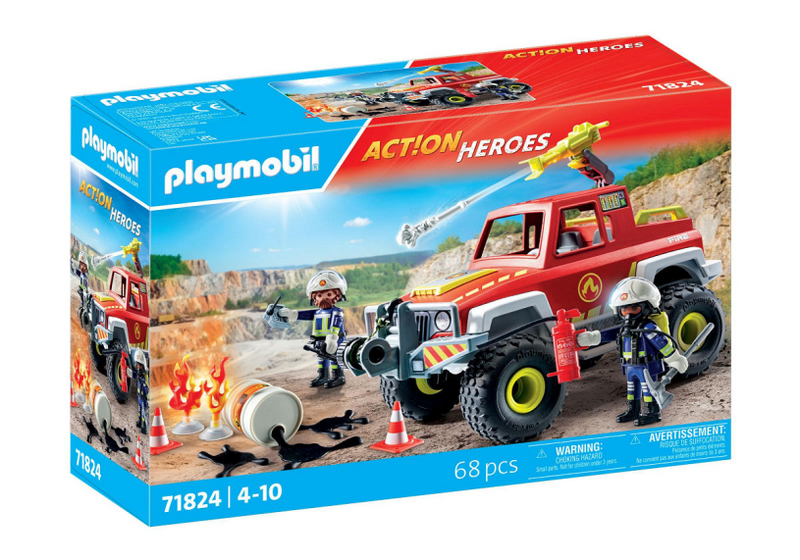ギャラリービューアに画像をロードする, Playmobil action heroes brandweerwagen - 71824
