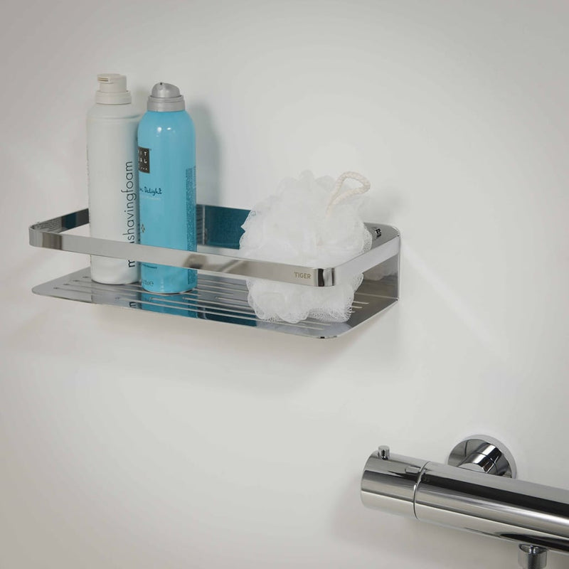 Load image into Gallery viewer, Tiger badkorf caddy chroom groot 1400230346
