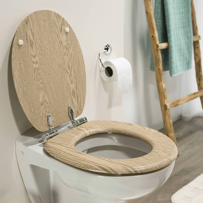 Load image into Gallery viewer, Tiger Tiger Soft-close toiletbril Scaffold MDF bruin 252022546

