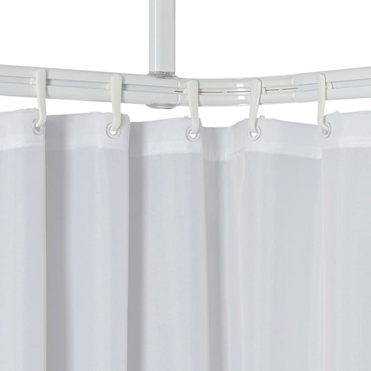 Sealskin douchegordijnstangenset easy-roll wit