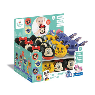 Load image into Gallery viewer, Clementoni baby knijpballen soft disney assorti | 24 stuks
