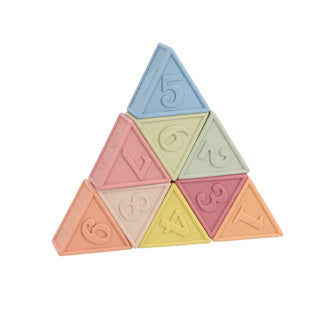 Load image into Gallery viewer, Jipy bioplastic 9 zachte blokken driehoek | 3 stuks
