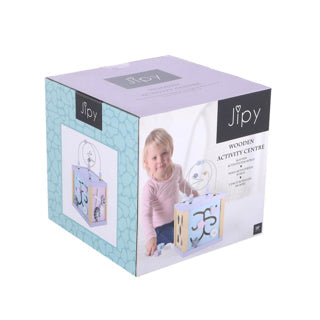 Load image into Gallery viewer, Jipy activiteiten kubus hout uni
