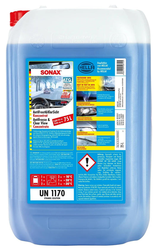 Sonax scheibenfrostschutz antifrost klarsicht anti-rust+clear 25 l
