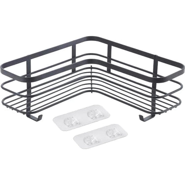 Metaltex origin lava touch douche hoekrek 25x25x13cm matzwart (ophangen zonder boren)