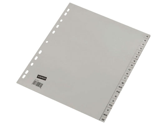 Ahrend ofc-tab1 tabbladen a4 a - z grijs set 20 stuks