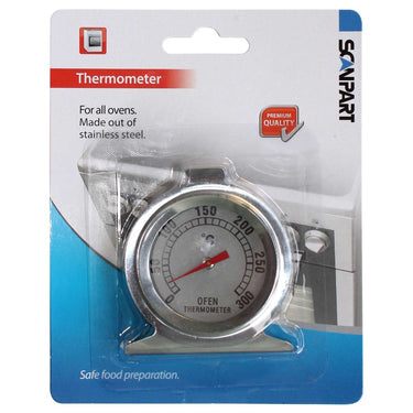Scanpart oventhermometer - ovenbestendig - analoog - rvs - thermometer oven - keukenthermometer - temperatuurmeter - 0°c tot +300°c