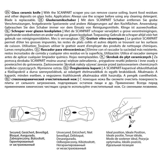 Scanpart keramische kookplaat radeermes